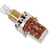 Seymour Duncan 500K Push/Pull Potentiometer &ndash; Audio Taper | 500K push/pull pot adds smooth audio taper plus DPDT switching for coil splits, phase and series/parallel mods.
