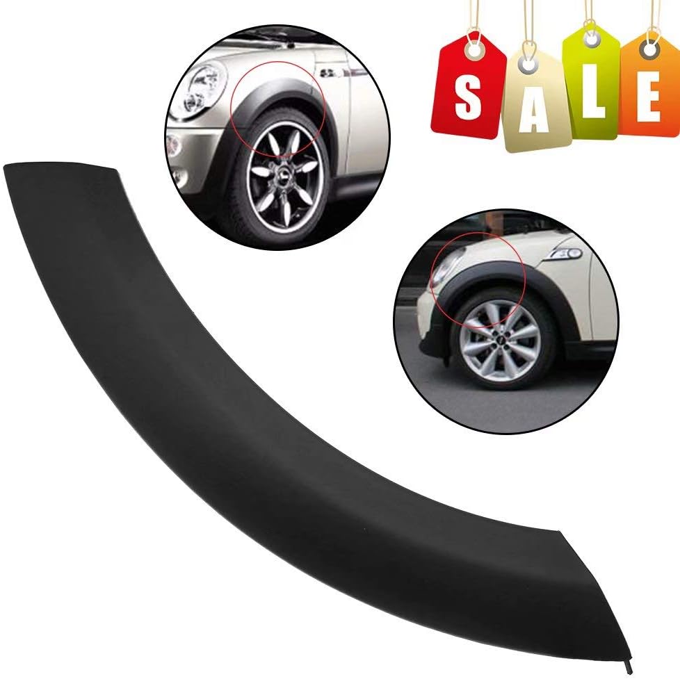 Kqiang Fender Flares for Mini Cooper - Wheel Arch Trim for Hood Front Driver Left Side, Fits for BMW Mini Cooper 2002-2008,OE#51131505867