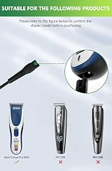 Bouge USB Shaver Charger Cable for Wahl Colour Pro Cordless Clippers 9649 view 2