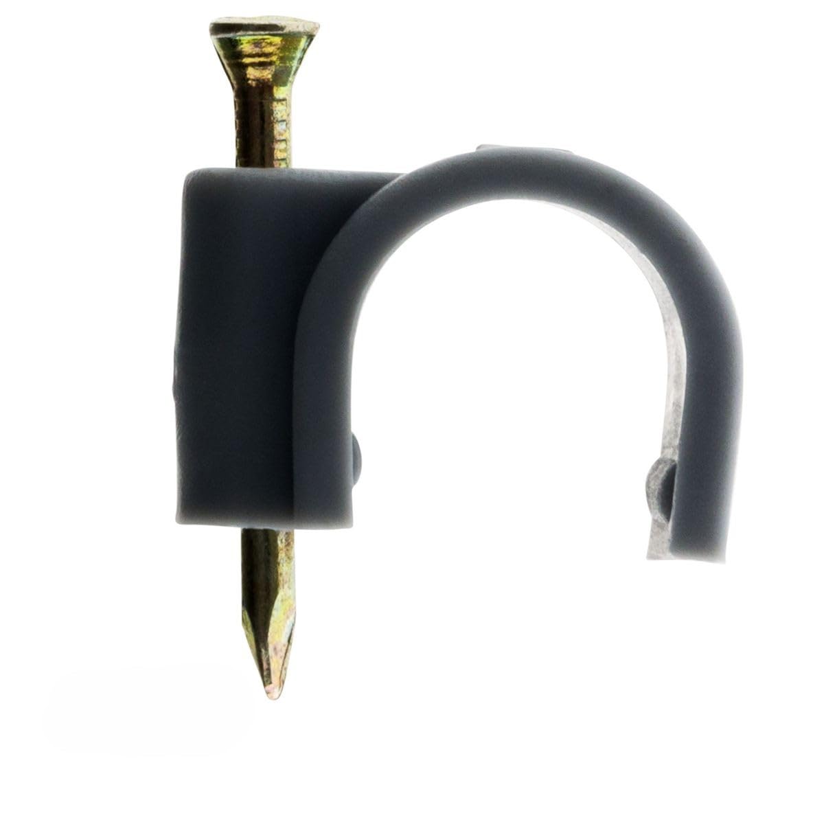 80 Cable Clips Diameter 16 Grey