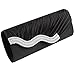 Jubileens Satin Wavy Crystal Bag Evening Prom Bridal Wedding Purse Clutch Handbag (Black)