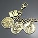 RechicGu Vintage Gold Catholic Religious Church Medals Cross Chain Cuff Pray Bracelet Bangle Charm Inspirational Bible Jesus Saints Pray for US
