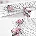 Headphones, Super Bass in-Ear Headphone with Mic, Wired Headset Earbuds Stereo & Remote Control Noise Reduction for Sports Running (Pink)