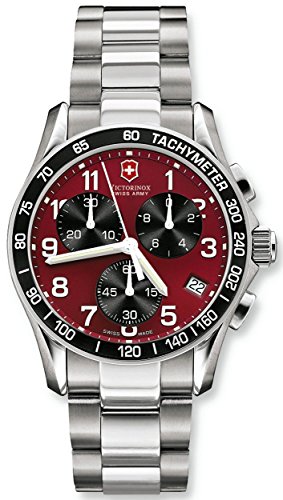 Victorinox swiss army men s 241148 classic chronograph red dial w…