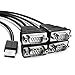 UGREEN USB to Serial RS232 Cable Adapter 4 Ports DB9 Converter 9-Pin Male to Male with Hexnuts for Windows 10/8.1/8/7/XP/Vista/Linux/MAC OS 8/9 /OS X