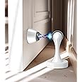 Solid Mental Magnetic Door Stop, Wall Mounted, White