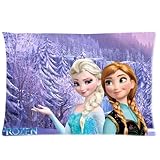 Disney Frozen Elsa Snow Queen Custom Rectangle Pillow Cases Covers Standard Size 20