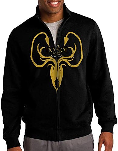 Game Of Thrones House Greyjoy Mens Zip Cadet Collar Sweatshirt