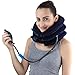 Cervical Neck Traction Device FDA Registered – Inflatable, Adjustable Neck Stretcher Collar for Home Traction Spine Alignment (Blue)