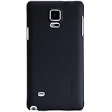 Nillkin Frosted Shield Matte Hard Back Case Cover Shell Pack of Screen Protector Film Compatible for Samsung Galaxy Note 4 N9100 (Black)