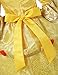 Princess Belle Deluxe Yellow Party Dress Costume (6-7, Style 3)