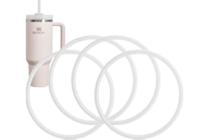 WTRBTL 4 pack Lid Gaskets Seals for Stanley 40oz Adventure Quencher H2.0 Flowstate Tumblers Sealable Bag | Prevent Leaks, Stay Hygenic, BPA-Free Silicone, Food Grade, and Dye Free (White)