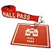 6 Pack - Student Hall Pass Lanyards with Unbreakable Card Passes & Safety Breakaway Lanyards (Hall, Bathroom, Library, Office & Nurse) - Classroom/School Supplies for Teachers by Specialist ID
