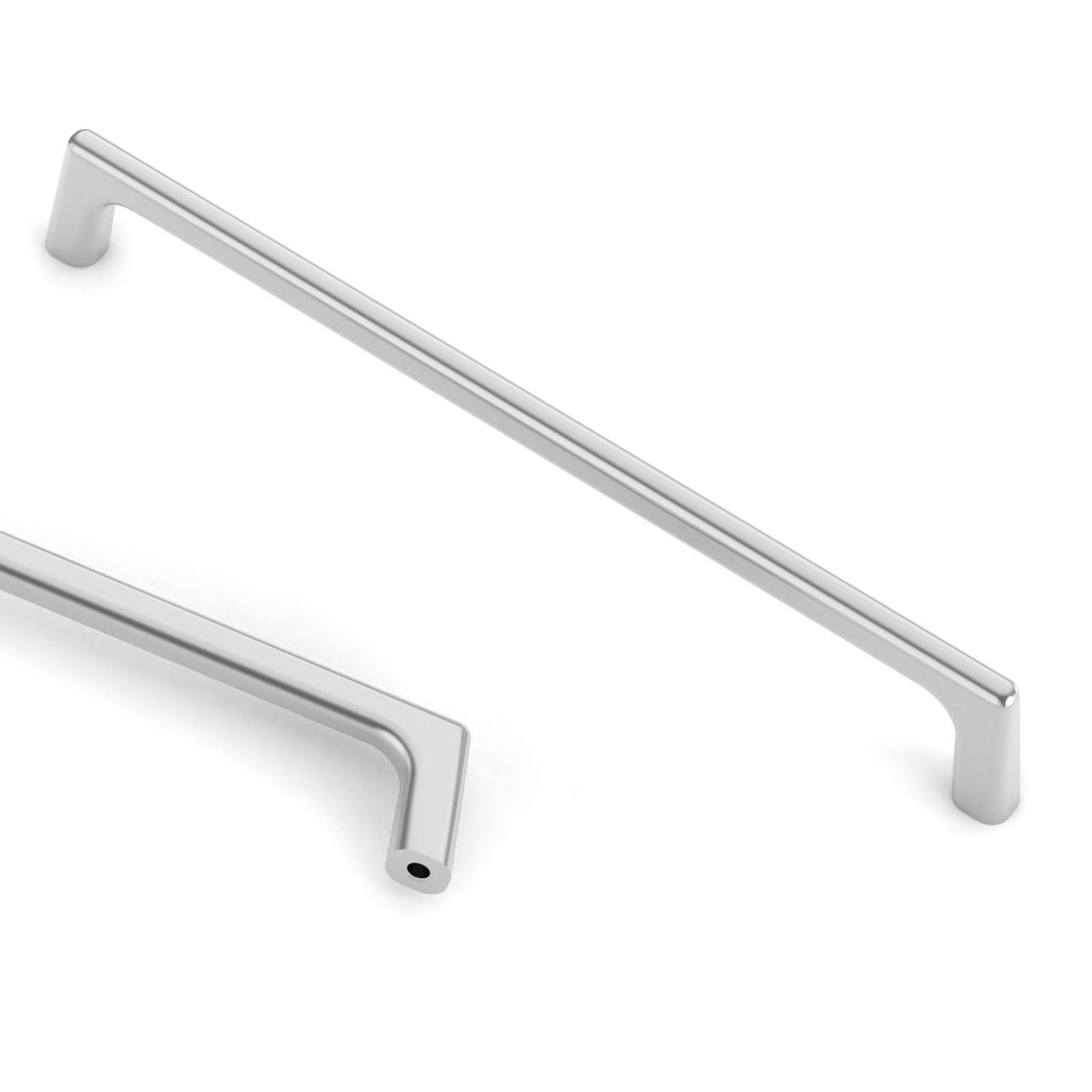 Photo 1 of Asidrama 6 Pack 8.8 Inch(224mm) Polished Chrome Cabinet Pulls: Chrome Cabinet Handles for Cupboard Drawer Pulls