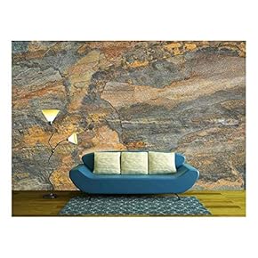 Flat Multi Color Foliated Slate Rock with Abstract...