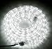 Izzy Creation 24ft Daylight White LED Rope Lights Kit, Plugin, Indoor/Outdoor Lighting, 1/2