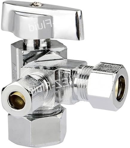4 Pack Eastman Multi-Turn 3-Way Stop Valve 04326LF