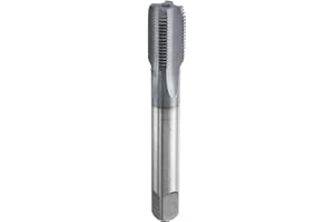 HARFINGTON M14x1.25 Metric Thread Tap 6542 Cobalt High-Speed Steel TiCN Coated Plug Tap Right Hand Straight Flutes Screw Thre