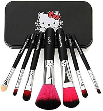 Anytime shops Hello Kitty Soft Makeup Brush Set - Pink (7 Pcs)