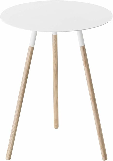 Yamazaki Side Table Wood White One Size Amazon Co Uk Kitchen Home
