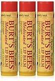 Burt's Bees Burt's Lip Care Medicated Lip Balm with Clove Oil 0.15 oz. tube Lip Balms (Pack of 3)