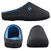 RockDove Women's Original Two-Tone Memory Foam Slipper, Size 9-10 US Women, Dark Grey/Blue