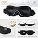 MOSPRO 3D Sleep Eye Mask Cover - Ideal Gift for Woman & Men with Free Ear Plugs, Contoured Comfortable Lightweight Sleeping Mask for Sleeping, Travel, Nap, Shift Works