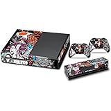 Designer Skin Sticker for the Xbox One Console With Two Wireless Controller Decals- Tsunami