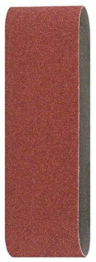 Bosch Accessories 2609256191 Sanding Belts for Belt Sanders 60 x 400 mm Grit Size 150 Pack of 3 Sheets Red