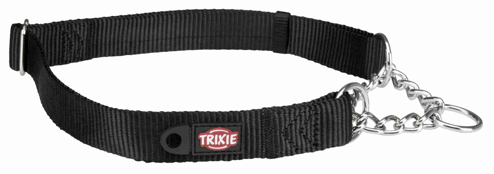 Premium Dog Choke Chain Collar, M-L: 35-50 cm/20 mm, Black — image 1