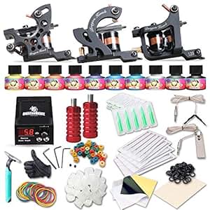 tattoo dragonhawk supply kit gun power complete immortal pro needles machines inks grips tips kits tattoo dragonhawk supply kit gun power complete immortal pro needles machines inks grips tips kits