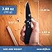 Benchmade - Griptilian 551 Folding Knife, Plain Drop-Point, Coated Finish, Black Handle