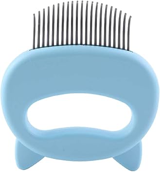 Amazon Kmi ペットブラシ 猫毛ブラシ 抜け毛取り お手入れ 人気 快適 かわいい 毛取りコーム マッサージブラシ キャット ブルー Kmi ブラシ 通販