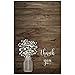 50 Baby Breath in Mason Jar Wedding Thank You Cards + Envelopes