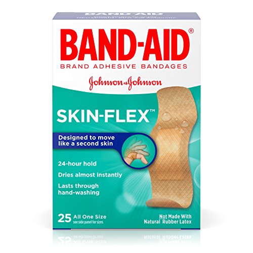 Band-Aid Brand Skin-Flex Adhesive Bandages for First Aid and Wound Care, All One Size, 25 ct