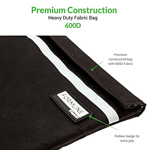 Formline Smell Proof Bag (11x6 inches) - Premium Pouch with Dual Mesh Organizer Pockets make this a Discreet Stash Container for Tobacco Herb Grinders, Pax Vaporizers, Rolling Papers and Accessories - Thumbnail 2