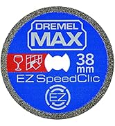 Dremel MAX Hochleistungs-Trennscheibe (SC545DM) Diamant-Trennscheibe mit EZ SpeedClic System, 38 ...