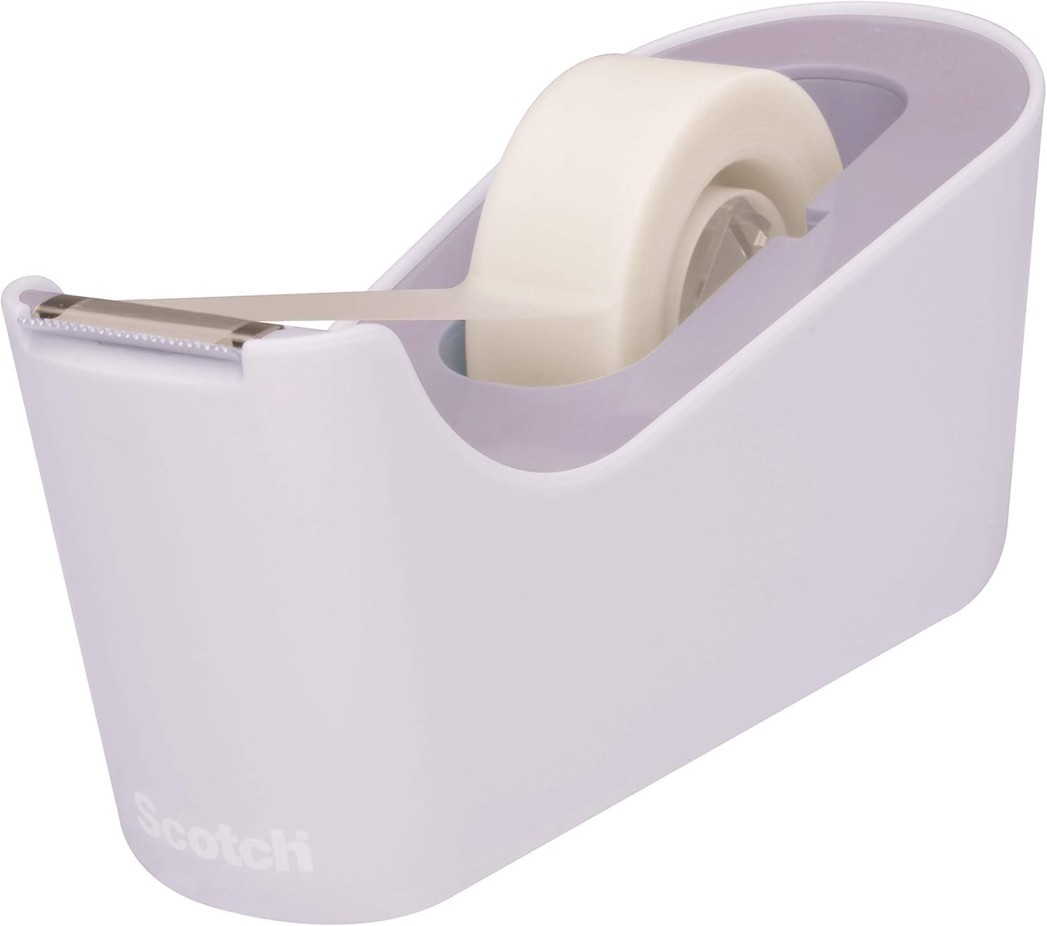 Scotch Tape Dispenser C18, Lavender + Scotch Magic Tape, 19 mm x 33 m, 1 Roll - Refillable Dispenser for Home and Office