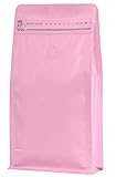 REMTAP Coffee Bags with Valve（50pcs,16oz) Pink