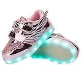 KolHit Kids Winged LED Color Changing Metallic Light-Up Shoes(Toddler/Little Kid/Big Kid)
