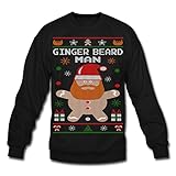 Spreadshirt Ginger Beard Man Ugly Christmas Sweater
