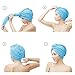 SOFTOWN Microfiber Hair Drying Towel Wrap Super Absorbent for Women with Short Hair (11 x 28 inch, Blue-Long-2 Pack)