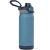ZULU Powerfill Pro 18oz Kids Stainless Steel Water Bottle with Quick Fill Lid, Triple Wall Vacuum Insulated, Leak Proof Locking Lid, Sip & Chug, Reusable, BPA Free, Dishwasher Safe, Midnight Storm