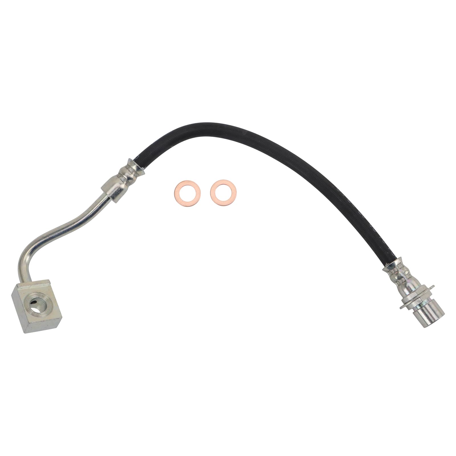TRQ Rear Right Brake Hose Passenger Side Compatible