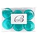 Beauticom 12 Pieces 30G/30ML (1 Oz) Teal Frosted Container Jars with Inner Liners for Scrubs, Oils, Salves, Creams, Lotions, Medication, Cosmetics - BPA Free