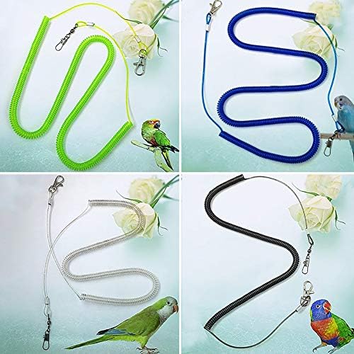 Vito546rton Durable, Bird Training Tool Parrot Bird Leash Flying Training Rope Straps Parrot Cockatiels Starling Budgie - Random Color 6M