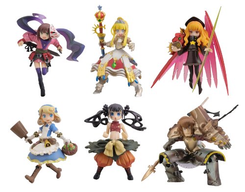 Etrian Odyssey III: The Drowned City Collection Figure 6 pieces (60-70 mm PVC figure set) [JAPAN]