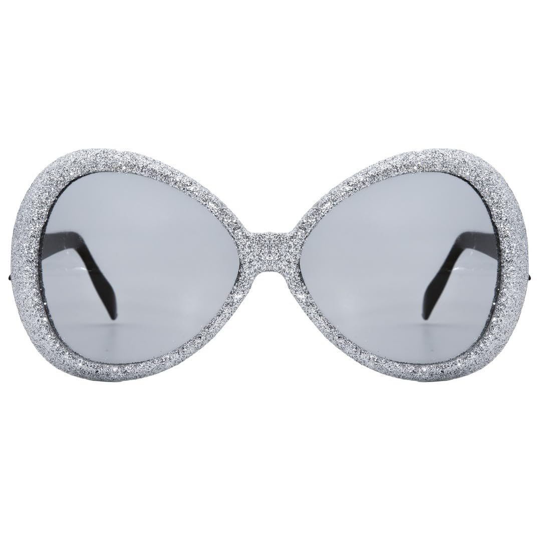P 'tit clown glasses Plastic Disco Glitter – Large