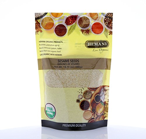 Hemani 100% USDA Organic Sesame Seeds 400gm/14oz