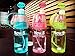 Yapping 400ML Outdoor Sports Plastic Cup Spray Water Bottle Summer Students Personality Kettle (400ML-Blue)
